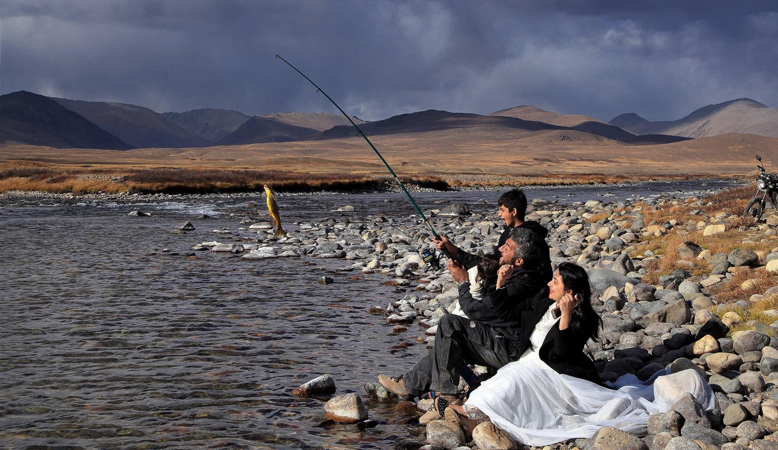 Fishing at Deosai 