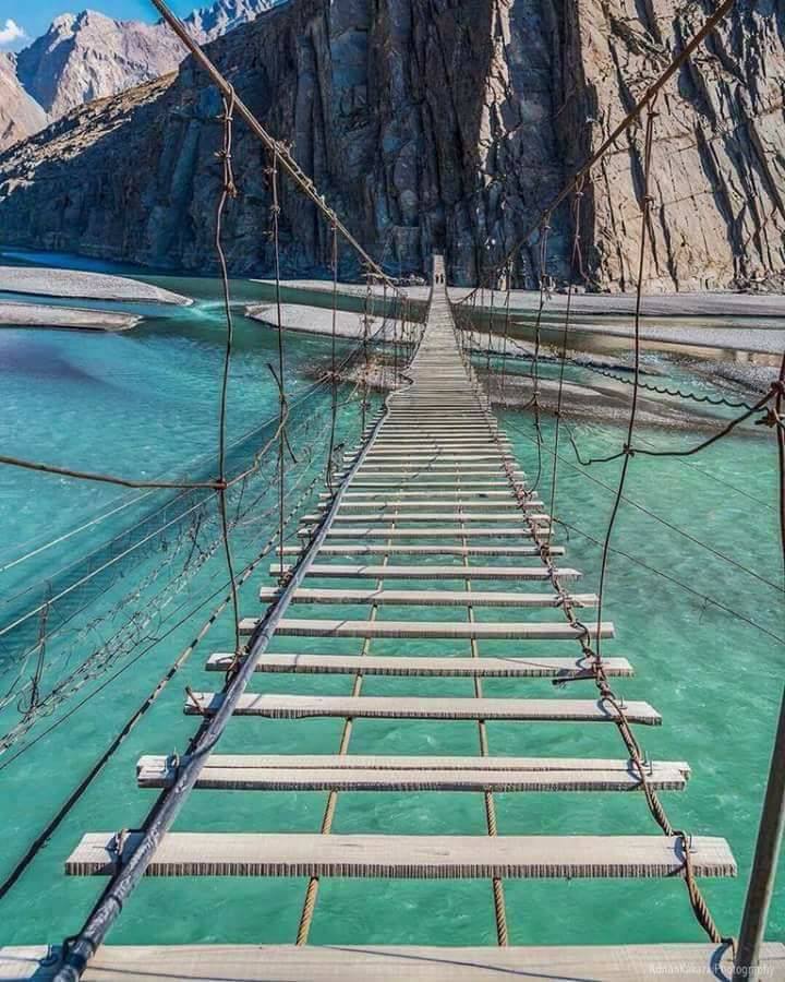 Hussaini Bridge Hunza Gilgit Baltistan